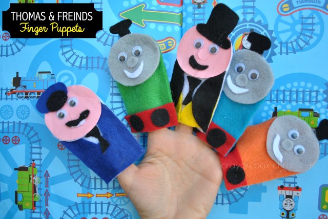 Thomas & Friends Felt Finger Puppet Tutorial by Crayon Box Chronicles 
