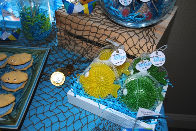Baby Favors - Under The Sea Birthday Party @ Crayon Box Chronicles 