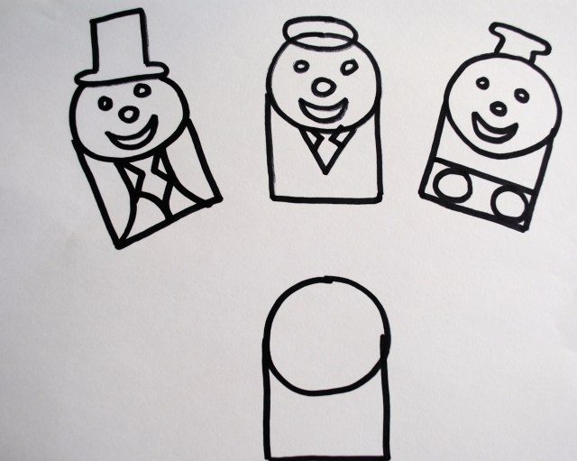 Thomas & Friends Felt Finger Puppet Tutorial @ Crayon Box Chronicles 