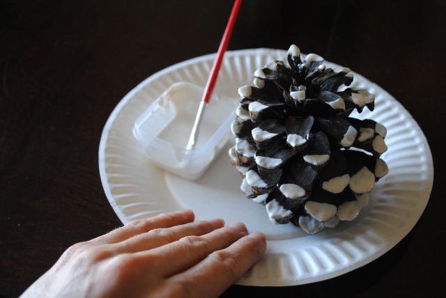 Saber-Toothed Squirrel Pine Cone Craft @ Crayon Box Chronicles 