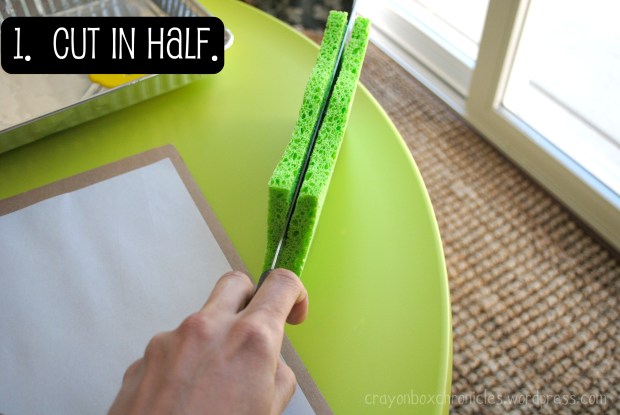 Dinosaur Sponge Paper Dinosaur Sponge Paper @ Crayon Box Chronicles