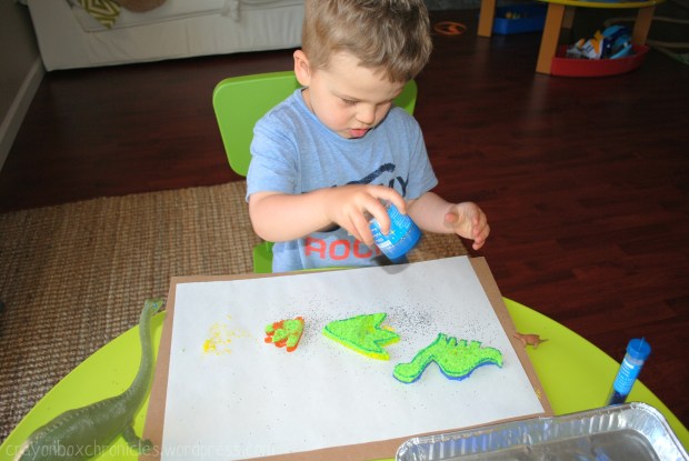 Dinosaur Sponge Paper Dinosaur Sponge Painting @ Crayon Box Chronicles