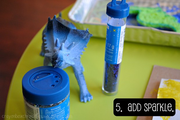 Dinosaur Sponge Paper Dinosaur Sponge Paper @ Crayon Box Chronicles