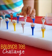Balance Tee Challenge by Crayon Box Chronicles 