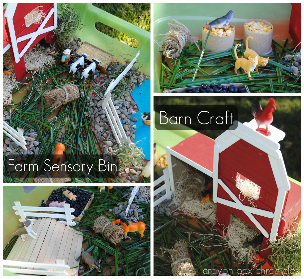 Farm Small World & Sensory Play by Crayon Box Chronicles