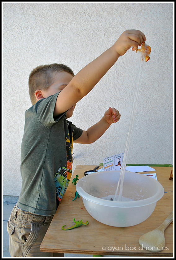 Dinosaur Stretchy Goo Game by Crayon Box Chronicles