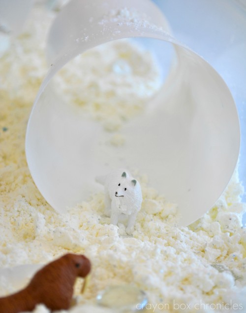 Small world made of recycled materials