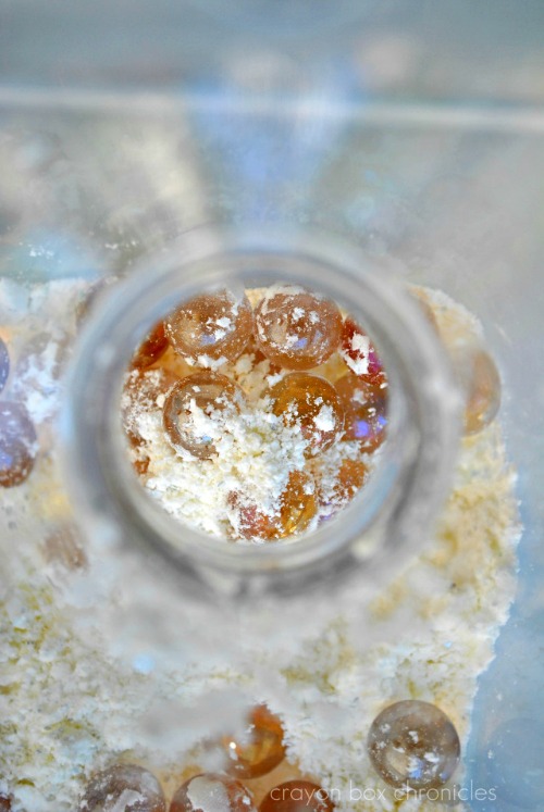 Snow Dough Arctic Sensory Bin by Crayon Box Chronicles