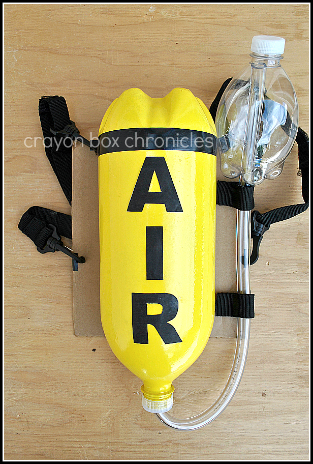 Fireman air tank made from recycle materials