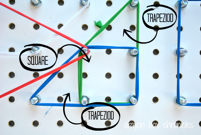 DIY Geoboard with Fabric Loops by Crayon Box Chronicles