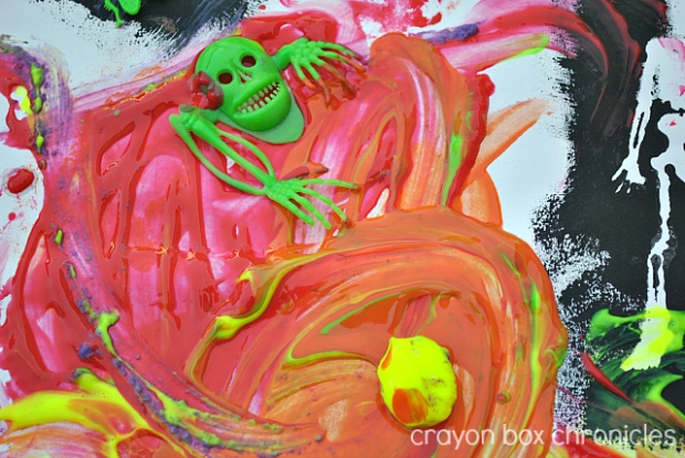 Pumpkin Ice Painting by Crayon Box Chronicles