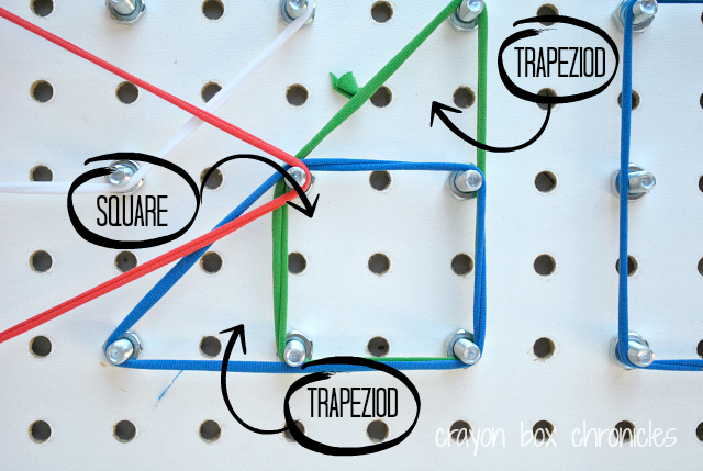 DIY Geoboard with Fabric Loops by Crayon Box Chronicles