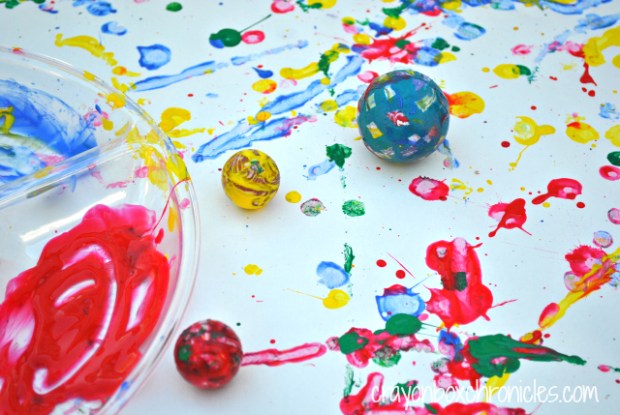 Bouncy Ball Art by Crayon Box Chronicles 