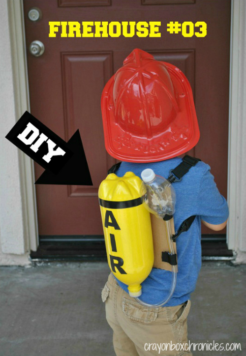 DIY Fireman Air Tank & Pretend Play by Crayon Box Chronicles