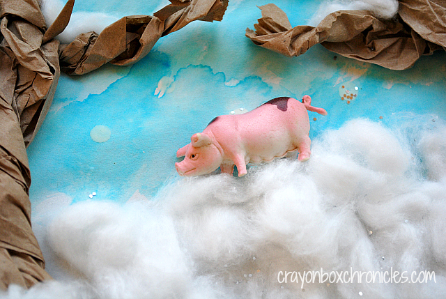 Winter Book & Craft: Snowy Paper Bag Tree by Crayon box Chronicles