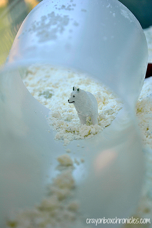 Arctic Snow Dough Small World by Crayon Box Chronicles