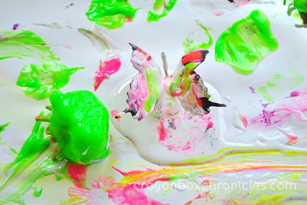 Melting Insect Sensory Painting – Crayon Box Chronicles