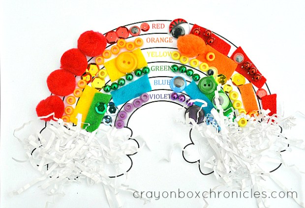 colors of the rainbow collage