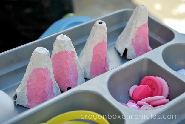 Recycked ears for foam dough bunnies