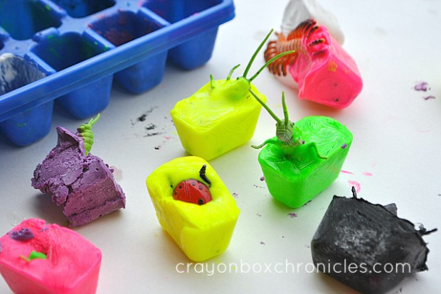 Melting Insect Sensory Painting – Crayon Box Chronicles
