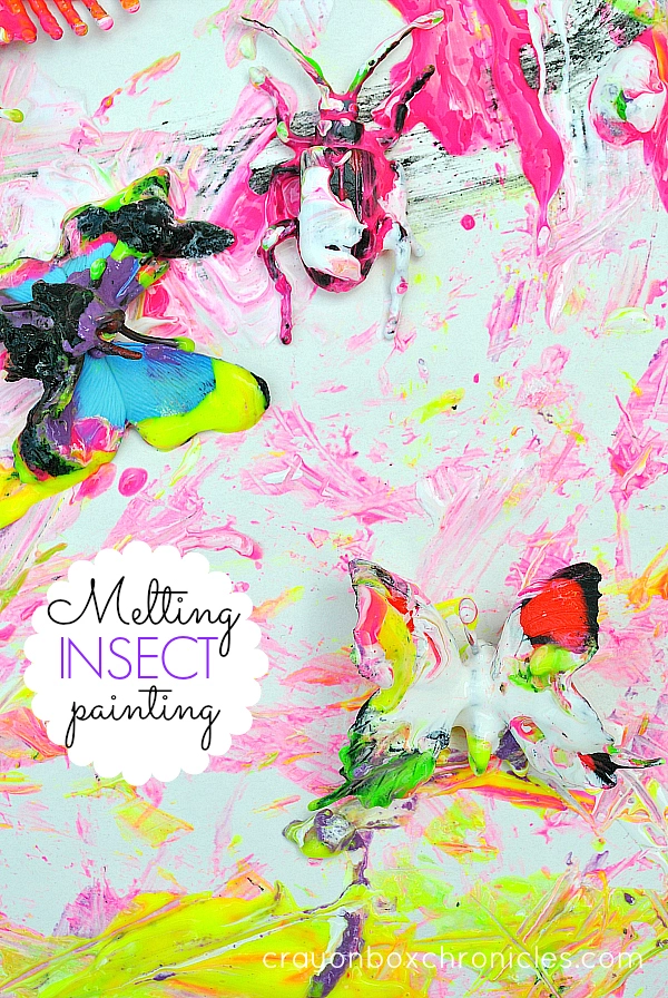Melting Insect Sensory Painting by Crayon Box Chronicles