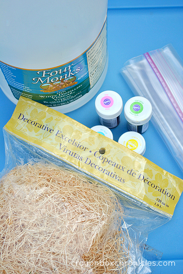 materials for coloring hay