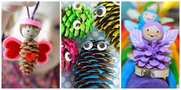 Easy pine cone crafts for kids
