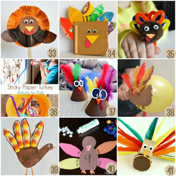 Fun Turkey Crafts for Thanksgiving